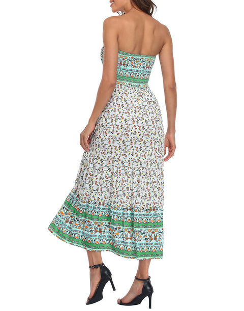 Strapless Summer Maxi Dress