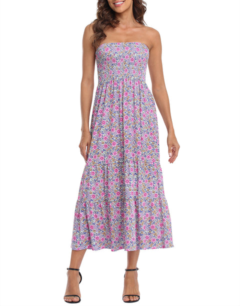 Strapless Summer Maxi Dress