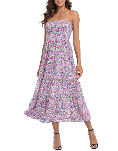 Strapless Summer Maxi Dress