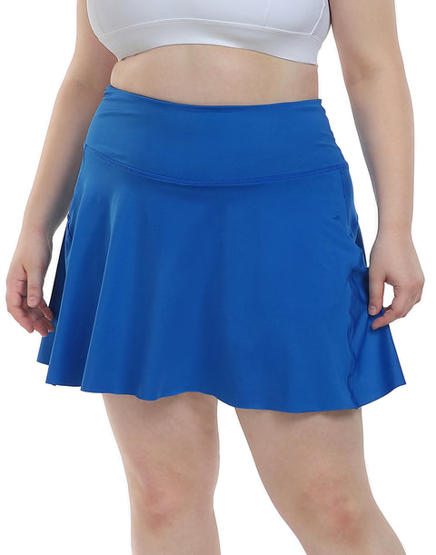 Plus Size Tennis Skort Pleated Golf Skirt with Shorts