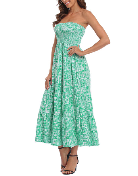 Strapless Summer Maxi Dress