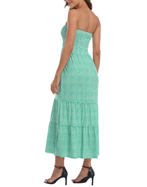 Strapless Summer Maxi Dress