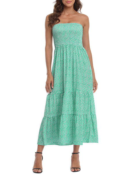 Strapless Summer Maxi Dress