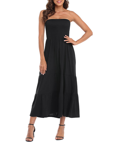 Strapless Summer Maxi Dress