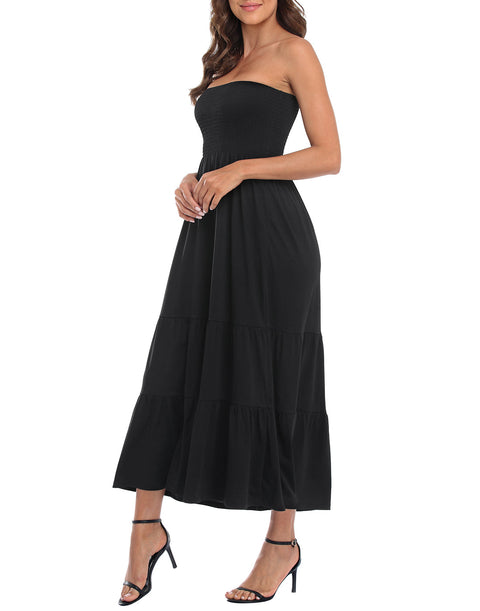 Strapless Summer Maxi Dress