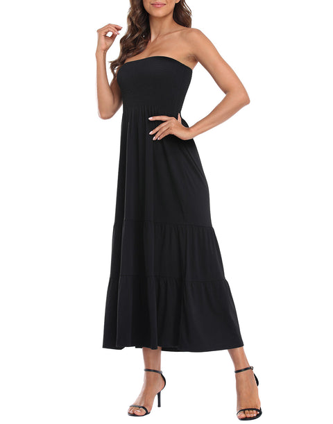 Strapless Summer Maxi Dress