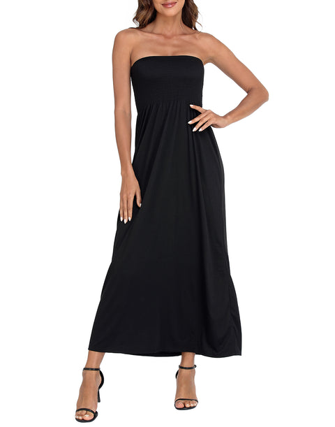 Strapless Summer Maxi Dress