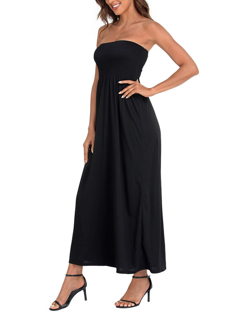 Strapless Summer Maxi Dress