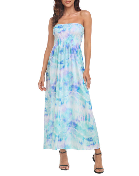 Strapless Summer Maxi Dress