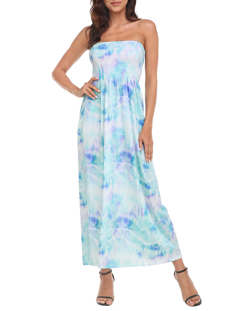 Strapless Summer Maxi Dress