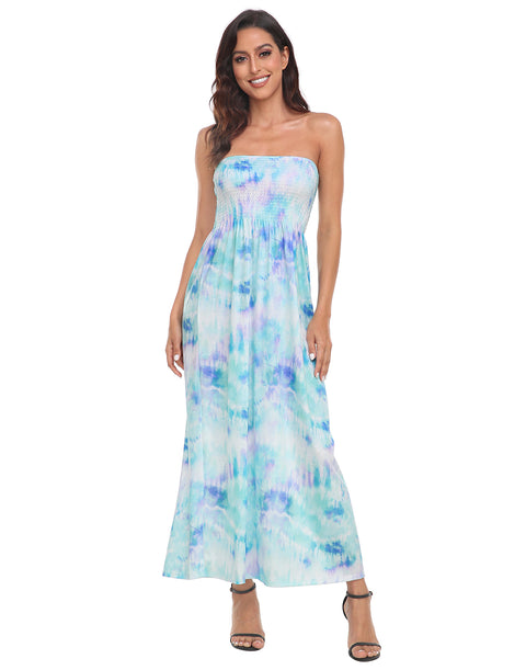 Strapless Summer Maxi Dress