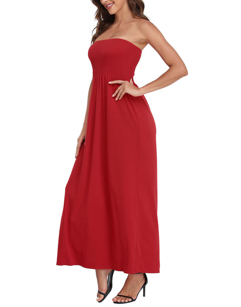 Strapless Summer Maxi Dress