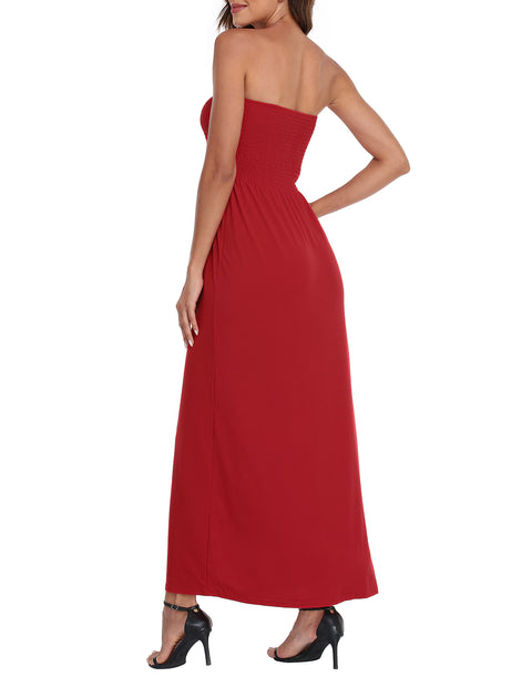 Strapless Summer Maxi Dress