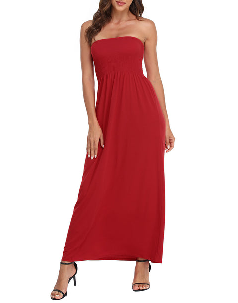 Strapless Summer Maxi Dress