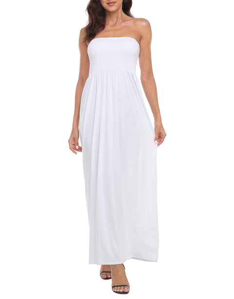 Strapless Summer Maxi Dress