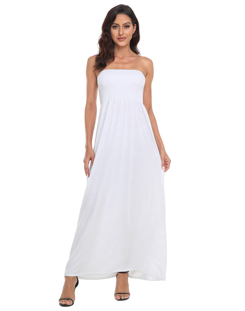 Strapless Summer Maxi Dress