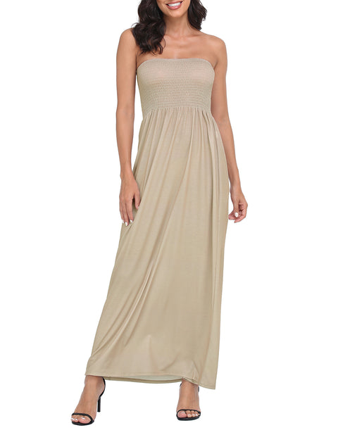 Strapless Summer Maxi Dress