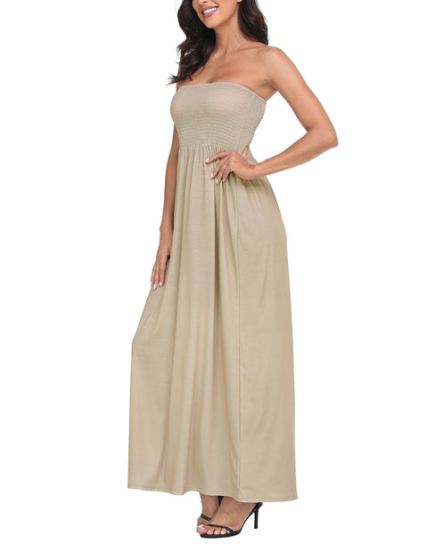 Strapless Summer Maxi Dress