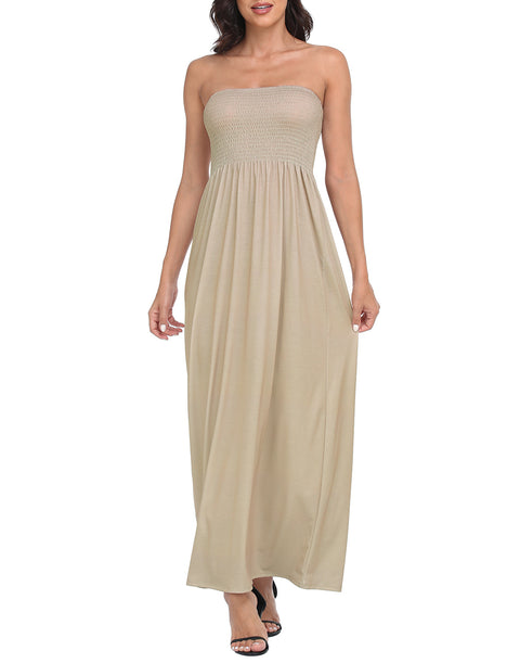 Strapless Summer Maxi Dress