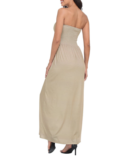 Strapless Summer Maxi Dress