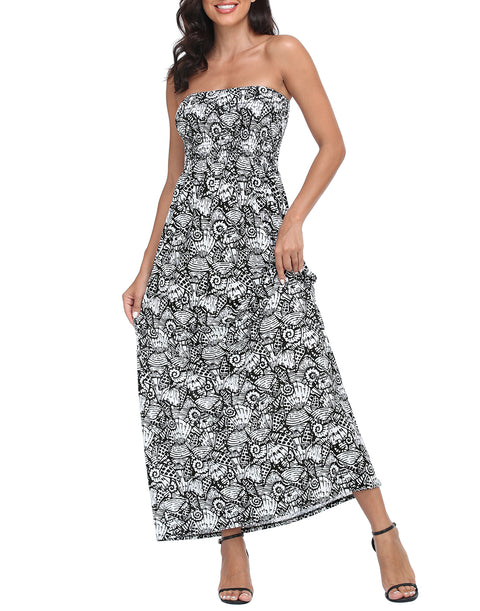 Strapless Summer Maxi Dress