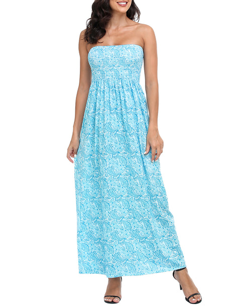 Strapless Summer Maxi Dress