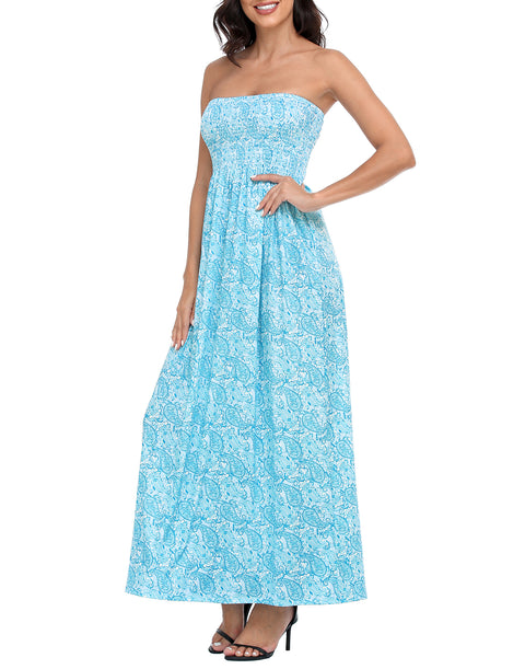 Strapless Summer Maxi Dress