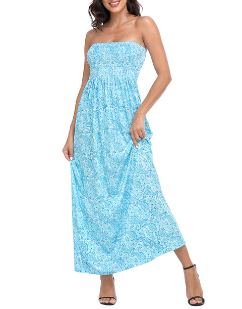 Strapless Summer Maxi Dress