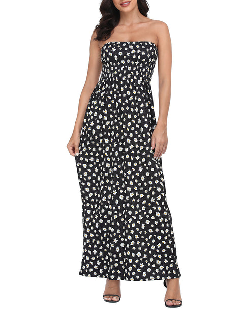 Strapless Summer Maxi Dress