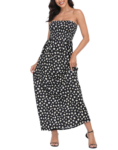 Strapless Summer Maxi Dress