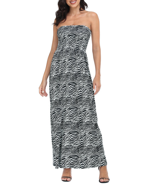 Strapless Summer Maxi Dress