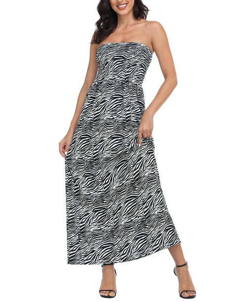 Strapless Summer Maxi Dress