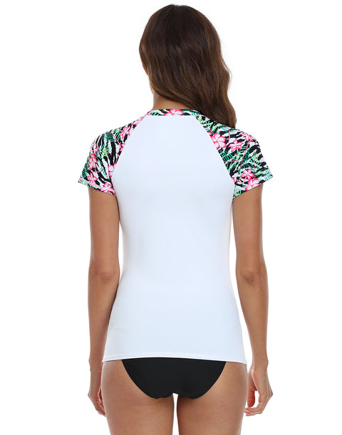 Short Sleeve UPF 50 Rash Guard Swim Shirts