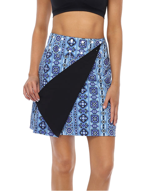 Beach Boho / Black Reversible Cover Up Skirt