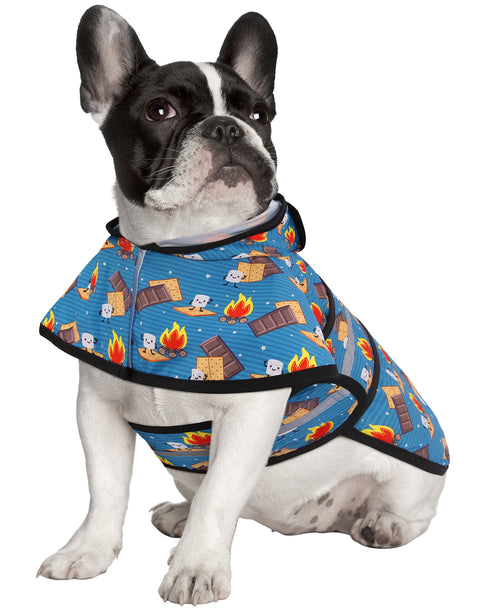 Happy Camper Dog Raincoat with Hood