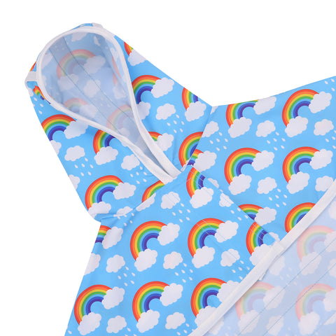 Rainbows Dog Raincoat with Hood