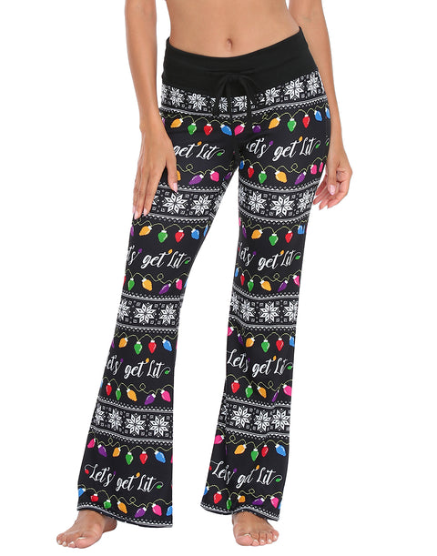 Get Lit Wide Leg Pajama Pants