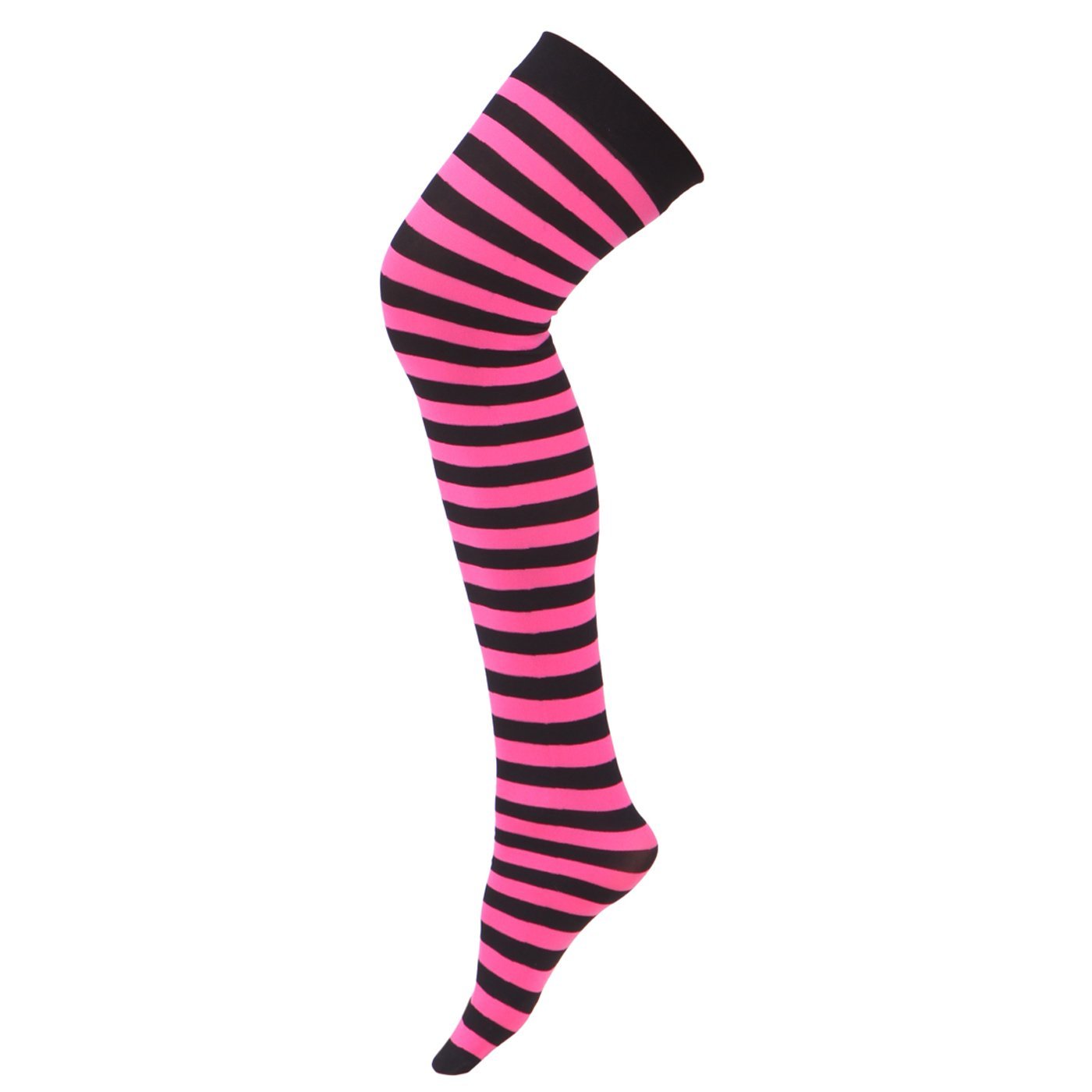 HDE Women's Striped Tights Opaque Microfiber Stockings Nylon